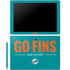 NFL Miami Dolphins Team Motto Galaxy Book 12in Skin